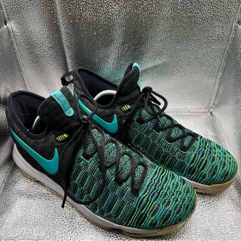 Nike KD 9 'Birds of Paradise' Flyknit Basketball Shoes 843392-300 Men's Size 12